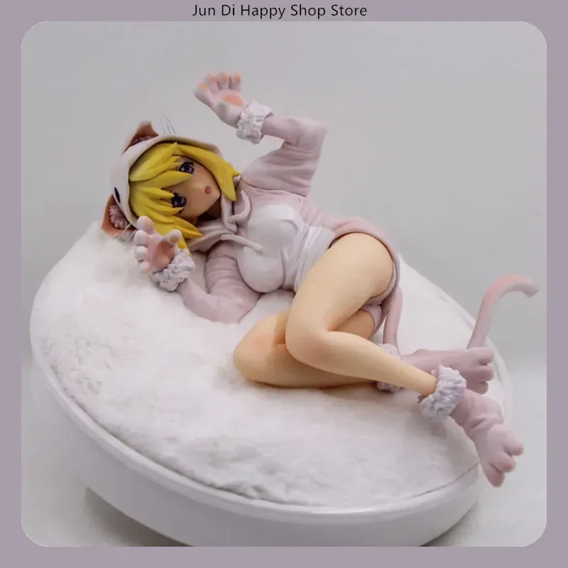 22cm Infinite Stratos Laura Bodewig Charlotte Dunois Anime Figure Cat Mouse Pajama Style Desktop Decoration Toys