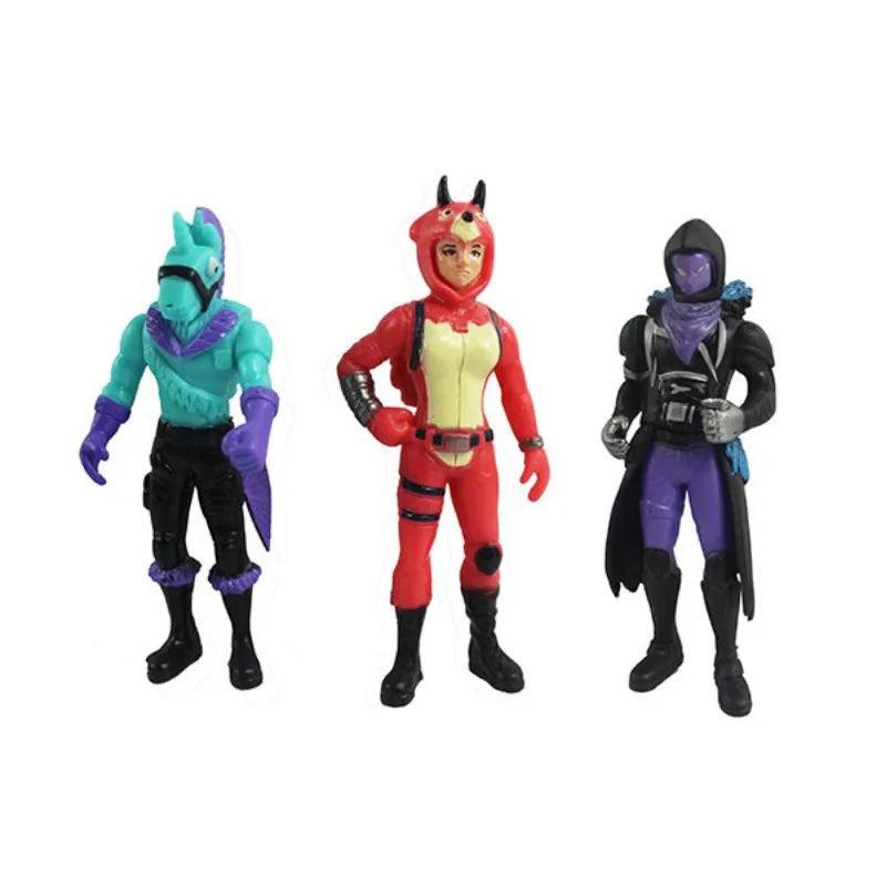 12pcs/set Fortnite Game Action Figure Anime Cartoon PVC Model Toy Doll Kawaii Room Decoration Cosplay Figurin Kids Birthday Gift