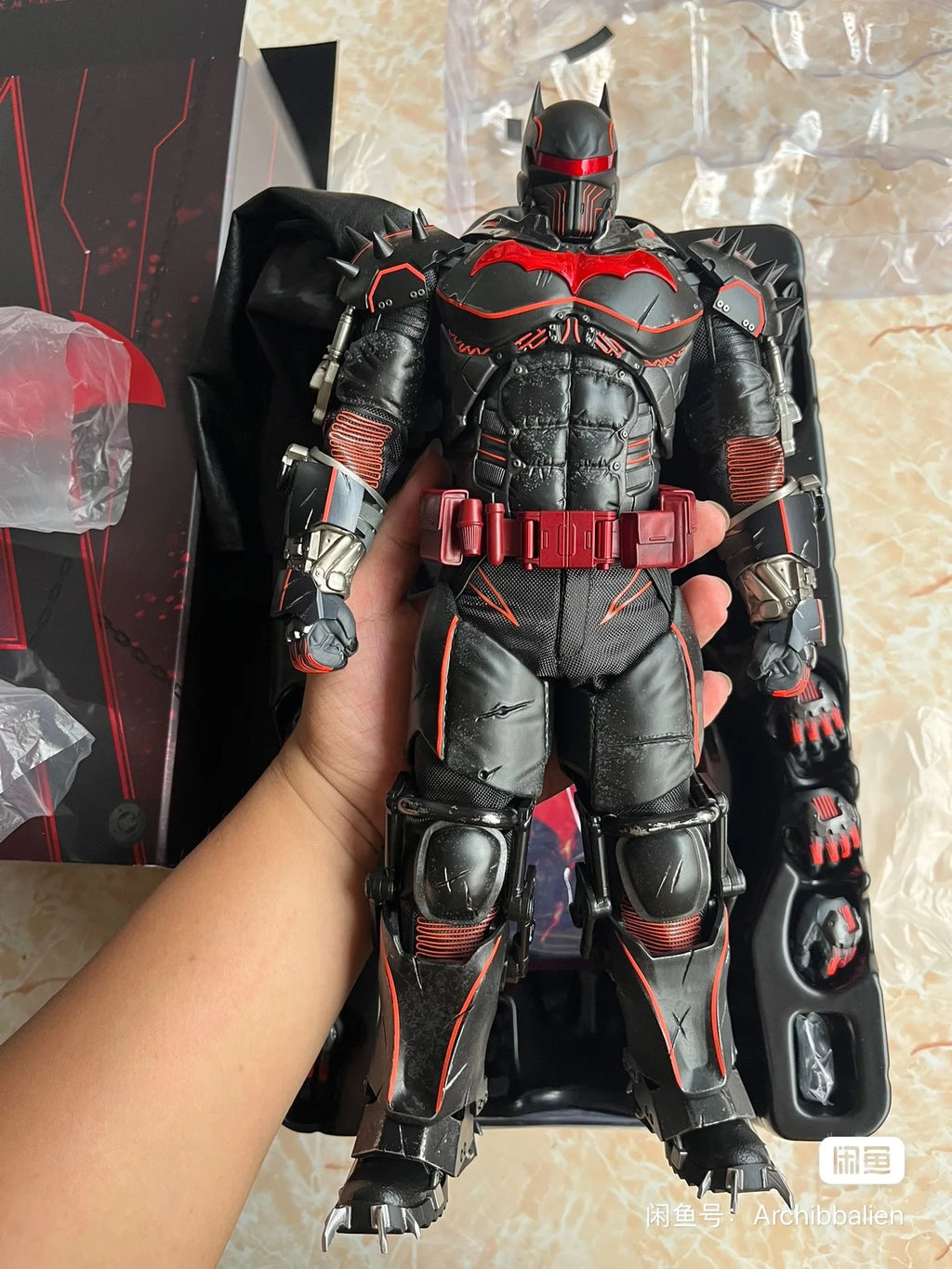 Hot Toys Batman Hellbat Armor Thermal Version 1 6 Scale Collectible Action Figure DC Comics Superhero Model For Adult Collectors