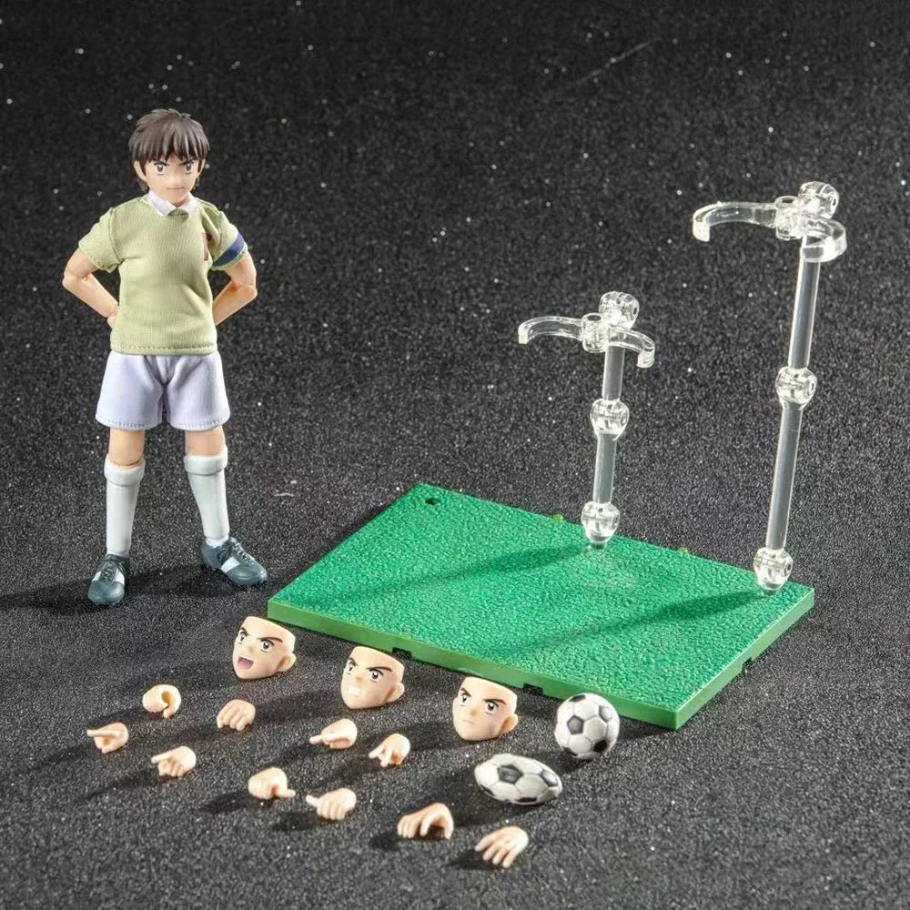 Captain Tsubasa Anime Action Figure Series GT Dasin Models including Genzo Wakabayashi Kojiro Hyuga Misugi Hikaru Matsuyama Ishi