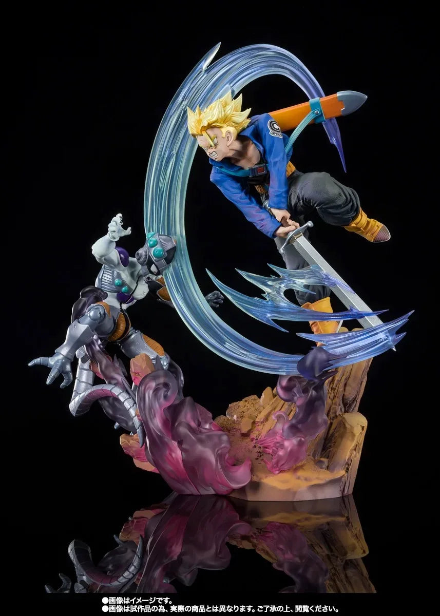 Adults Fun BANDAI Tamashii F.Zero Dragon Ball Ultimate Battle Trunks Vs Mecha Frieza Limited Edition Collectible Figure