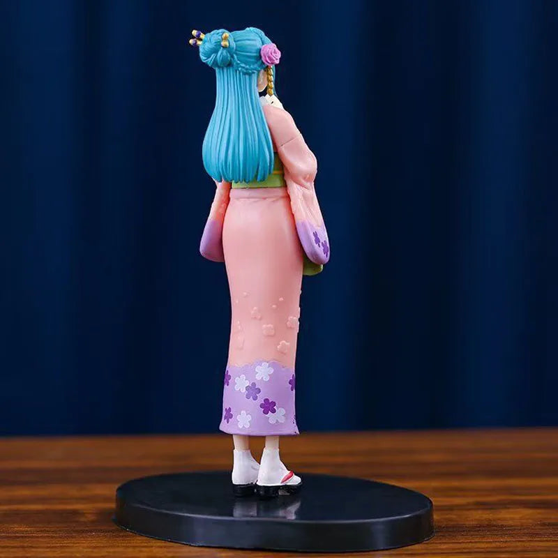 17cm One Piece Anime Figure Standing Posture Model Ghost Island Kimono Girl Statue Doll Model Desktop Decoration Gift