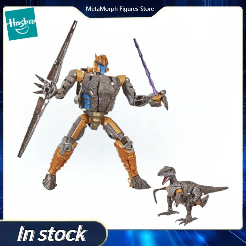 Original Hasbro Transformers War for Cybertron Kingdom F0693 Dinobot Voyager-class Anime Figure Action Toy Model