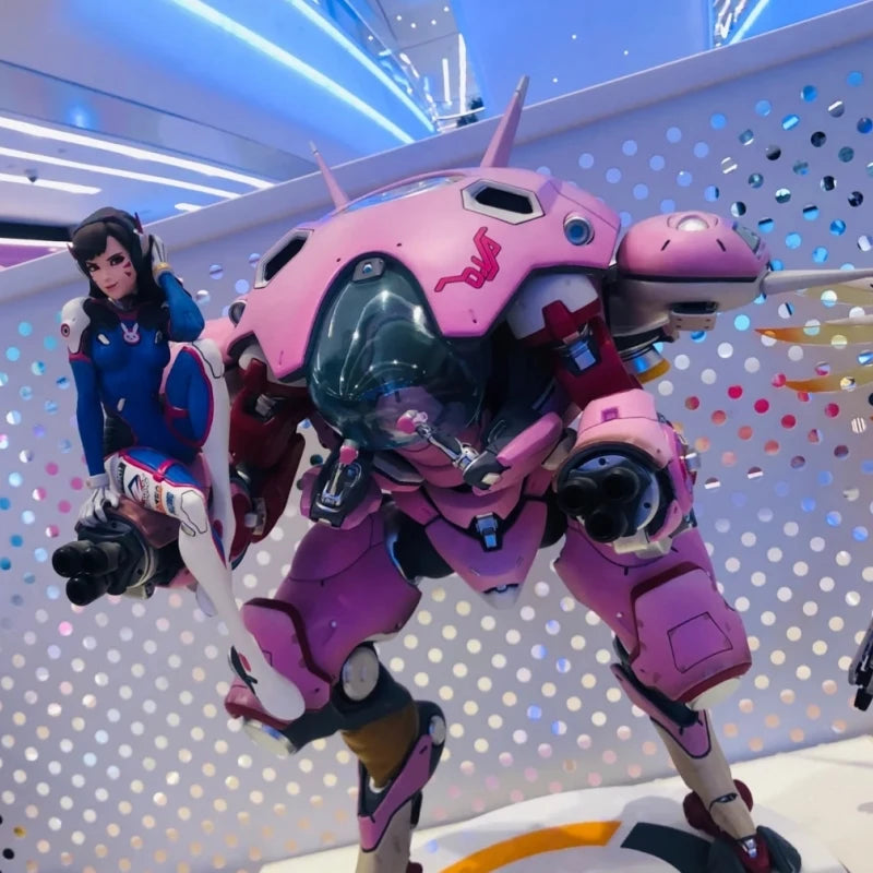 In Stock  Overwatch Action Figures Dva Statue Anime Action  Figures Pvc Collectible Figurines Model Toys Christmas Present