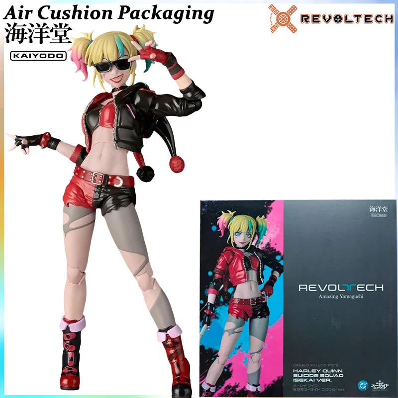 Kaiyodo Genuine Revoltech AMAZING YAMAGUCHI Serie Batman Harley Quinn X Task Force Catwoman Fantasy Action Figures Model Toys