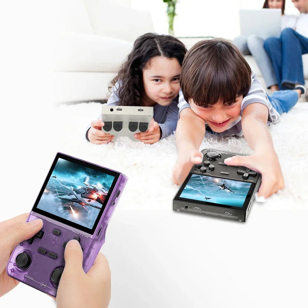 Retro Handheld K36 Videospielkonsole Linux-System 3,5 Zoll IPS-Bildschirm Tragbarer Pocket-Videoplayer 128 GB 22000+ Spiele Junge Geschenk