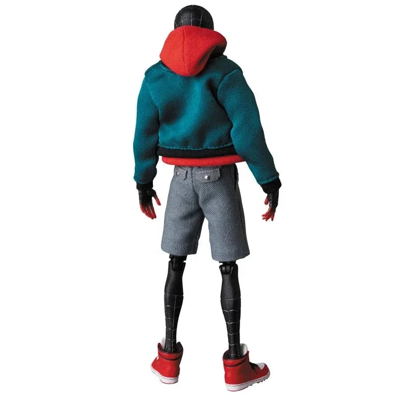 Ko Mafex 107 Spider Man Action Figure Toys 1/12 Spiderman Into The Spider-verse Miles Morales Model Statue Dolls Children Gifts