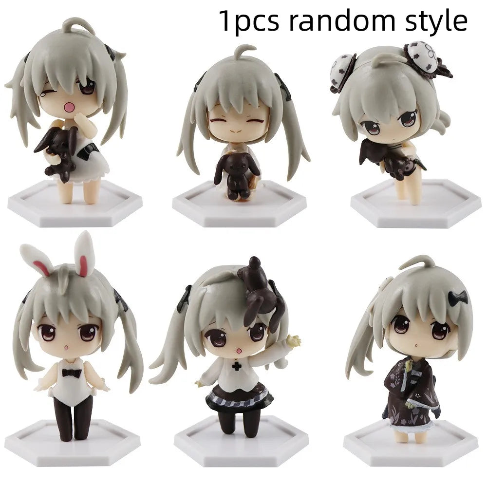 Anime Figur Cartoon kawaiii Yosuga no Sora Kasugano Sora sitzende Position Actionfigur Host Computer Chassis Dekor Auto Ornamen