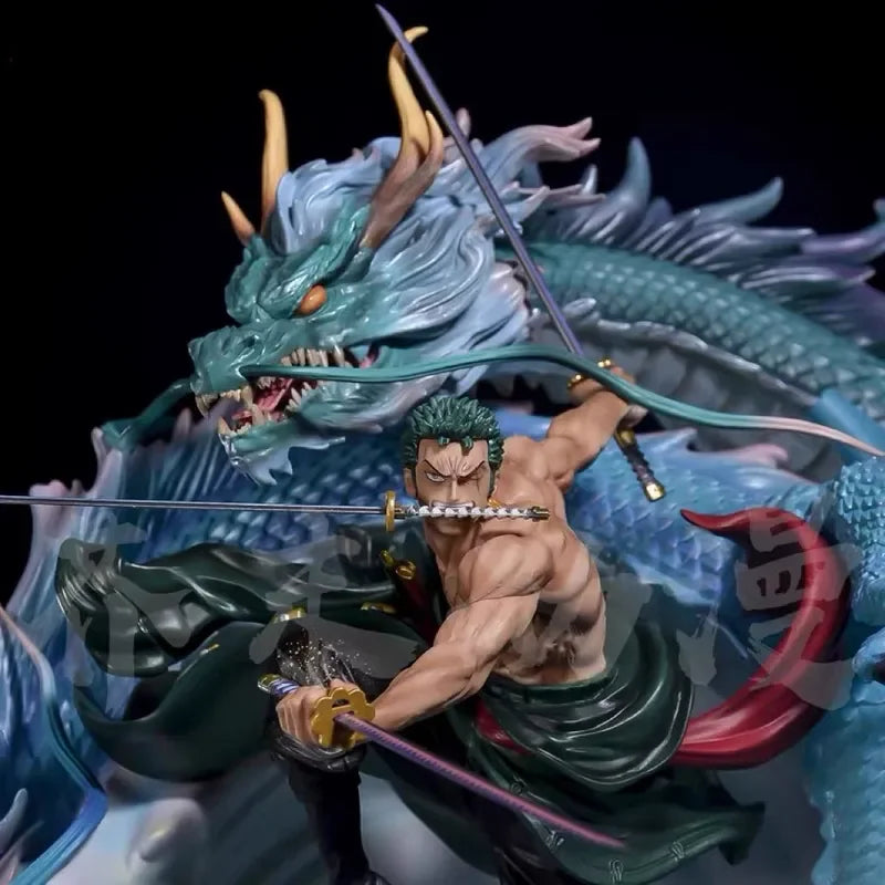One Piece Series Gk Black Pearl And Land Of Three Dragons Sauron And Three Blade Flow Super Large Figurine Model Ornament Gift