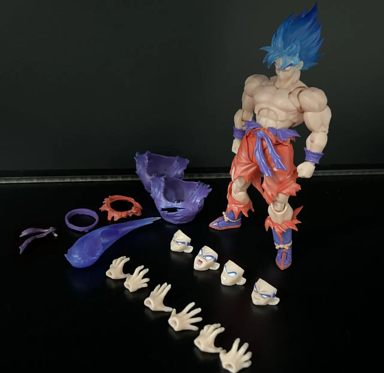 New E&C Dragon Ball Z Goku Kaiouken Figure Super Saiyan Son Goku Action Figure Pvc Statue Model Doll Collection Decoration Toys