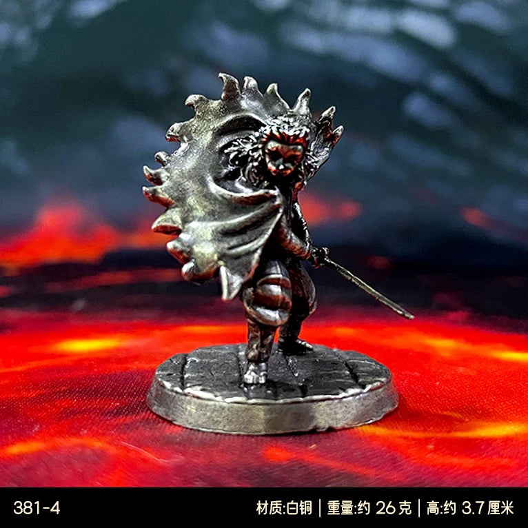1pc Anime Slayer Gk Soldier Models Copper Vintage Style Miniatures Ornament for Decoration Collection Crafts