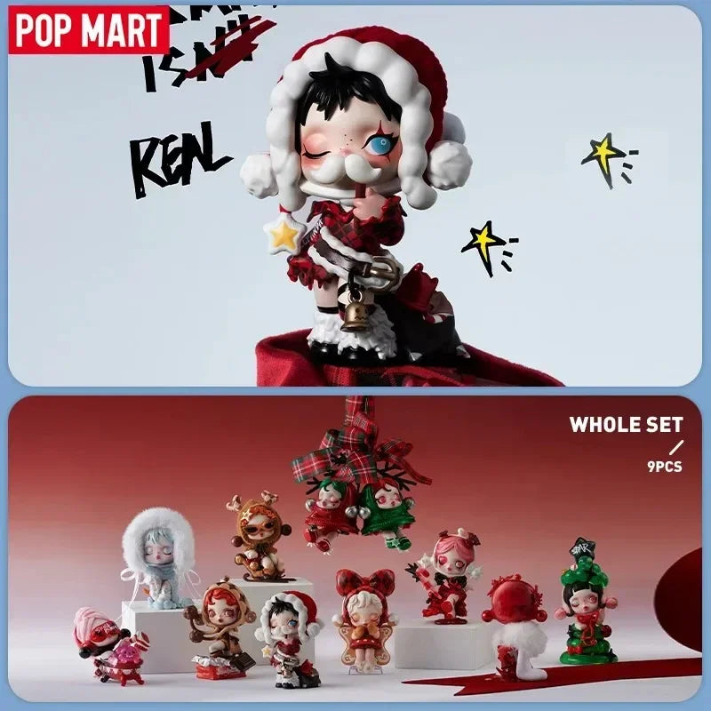 POP MART SKULLPANDA Кажи ми какво искаш серия изненада мистериозна кутия Kawaii аниме екшън фигурка сляпа кутия играчки кукли момичета подарък