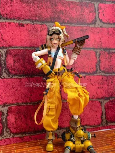 【SF】In Stock HASUKI Pocket Art Series PA007 Mechanic Fiona 1/12 Scale Figures Model Collection Gift Movable