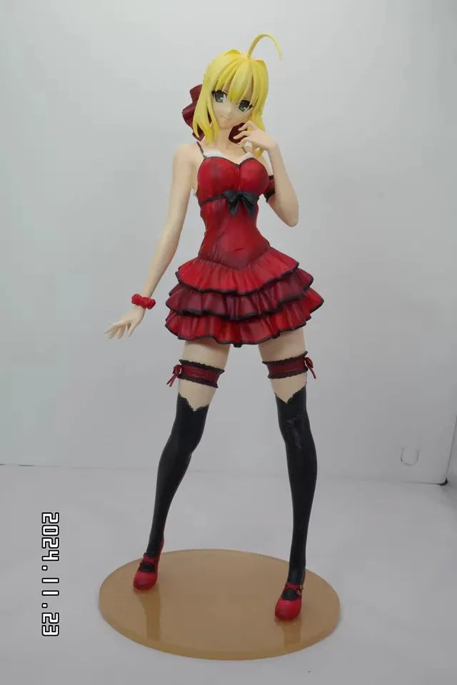 1/6 Anime fate/Extra CCC saber Kit kawaii Resin GK DIY White Assembly GK Model Statue Toys doll Collection Gifts