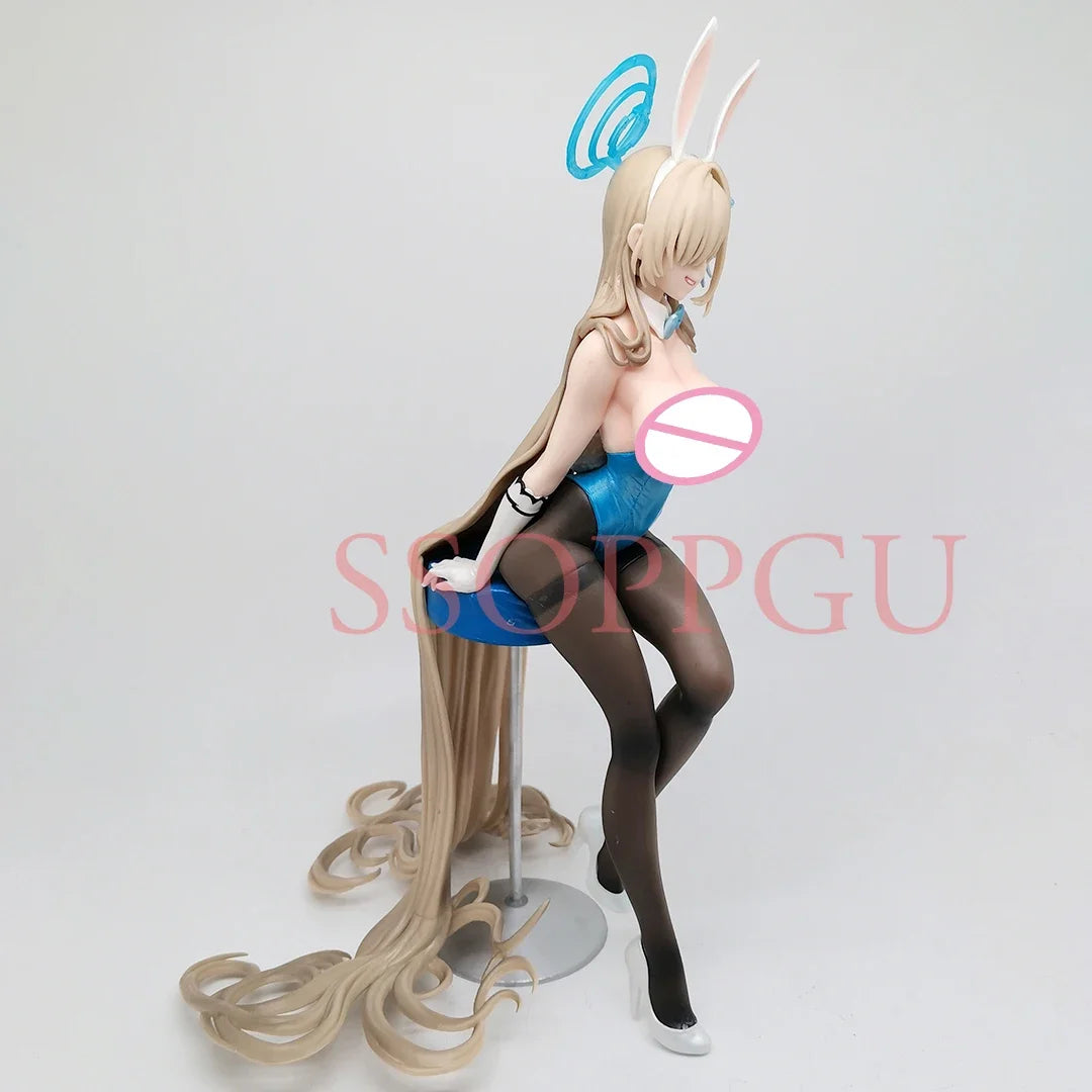 Max Factory Blue Archive Figur Ichinose Asuna Anime Bunny Girl PVC Actionfigur Spielzeug Spiel Statue Erwachsene Sammlermodell Puppe