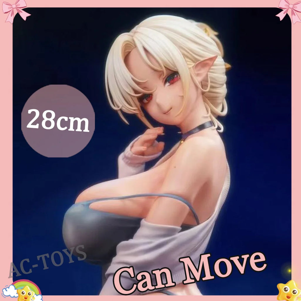 Elié Elf wife Art Elf - Anime Figure with Form Fitting Dress 27cm Sexy Movable PVC Figure Anime Girl Favorite Table Model Toy