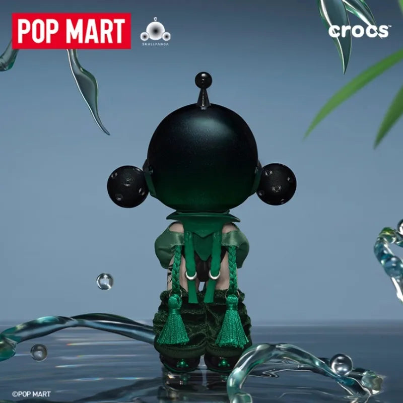2025 New Product POPMART Original Genuine SKULLPANDA  CROCS OOTD Blind Box Anime Action Cute Little Bear Biscuit Toy