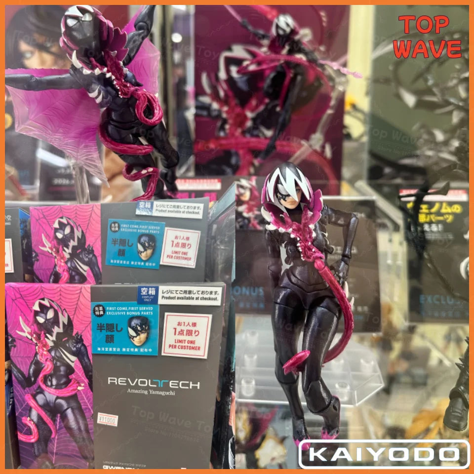 2025 New In Stock Original Kaiyodo Venom Gwen Revoltech AMAZING YAMAGUCHI Spider Gwen Comics Anime Action Figure Collection