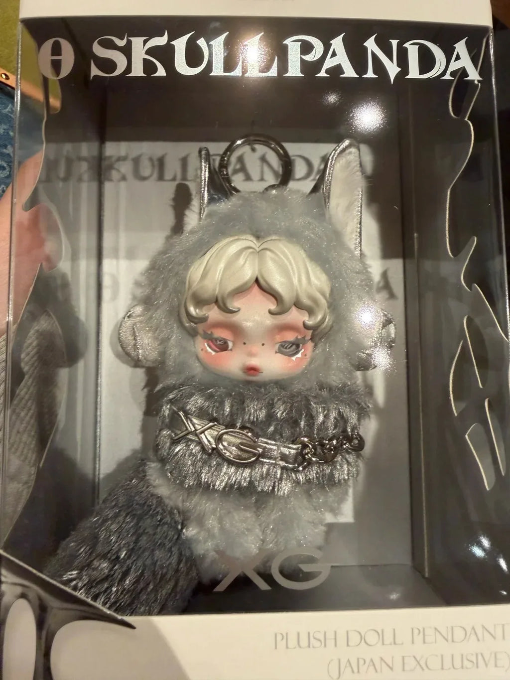 POPMART XG x SKULLPANDA Japan Limited Edition SP Action figure Hanging Card Trendy and fashionable collectibles toy SP xmas gift