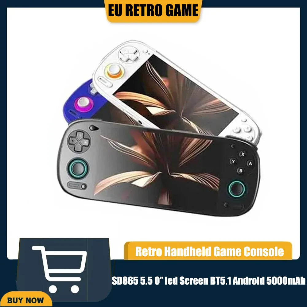 Retroid Pocket 5 SD865 5.5 Inch Oled HD Screen Bluetooth 5.1 Android 5000mAh Battery Android Handheld Game Console