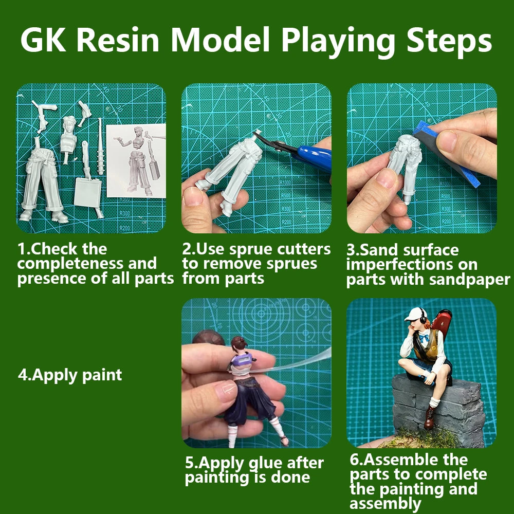 Lyra Evelynn Resin White Model Printing of High-precision Model Parts White Blank Uncolored Unassembled Figurines Miniatures