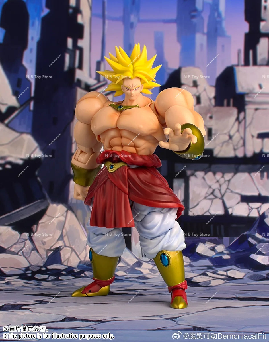 In Stock Dragon Ball Demoniacal Fit DF SHF SSJ Legendary Berserker Broly Action Figure Toy Gift Model