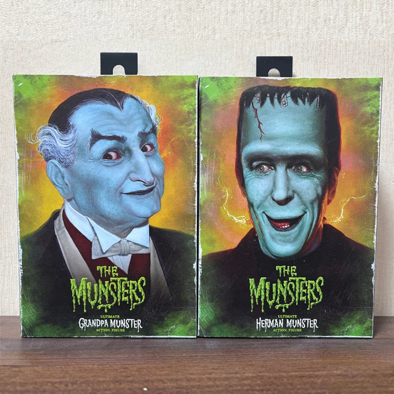 NECA The Munsters (TV Series) - Ultimate Grandpa/Herman Munster 7” Scale Action Figure Model Doll Garage Kit