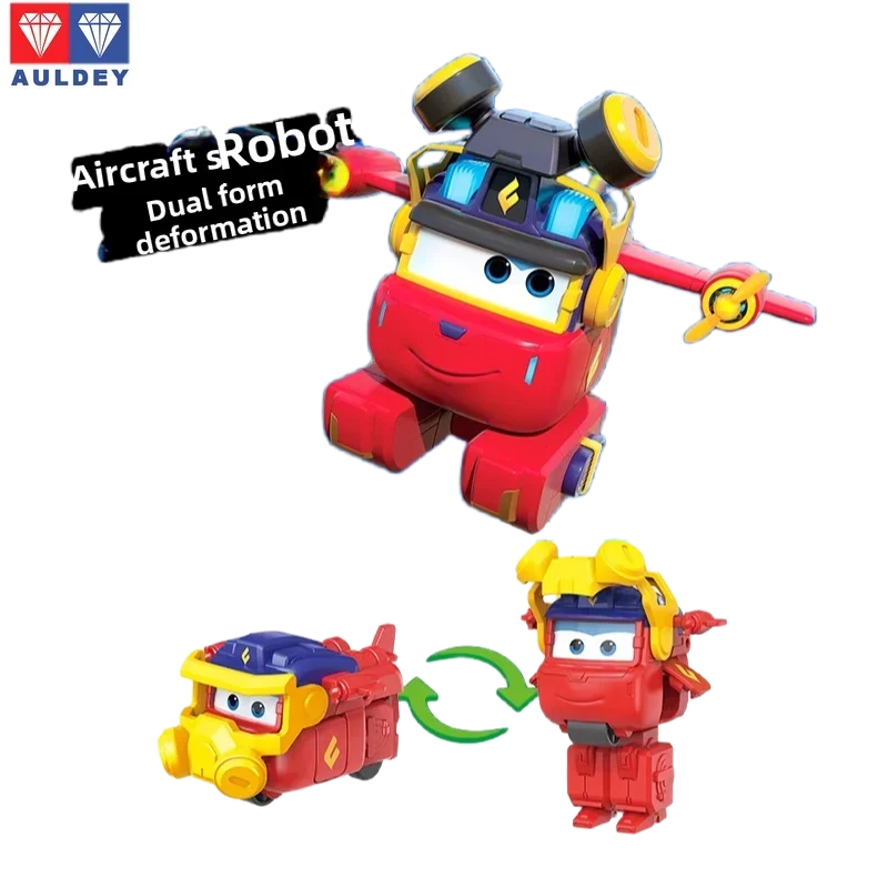Genuine Auldey Super Wings Series, Pointy Dino Giant Transforming FirefighterKids Educational Robot Toy Kids Interactive Toy Set
