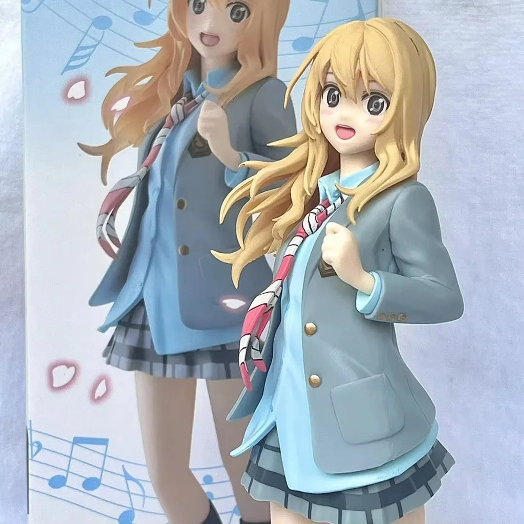 „Your Lie in April“ Anime Kaori Miyazono Schuluniform Actionfigur Sammlerstück Handgefertigtes Modell Ornament für Figuren- und Spielzeugfans