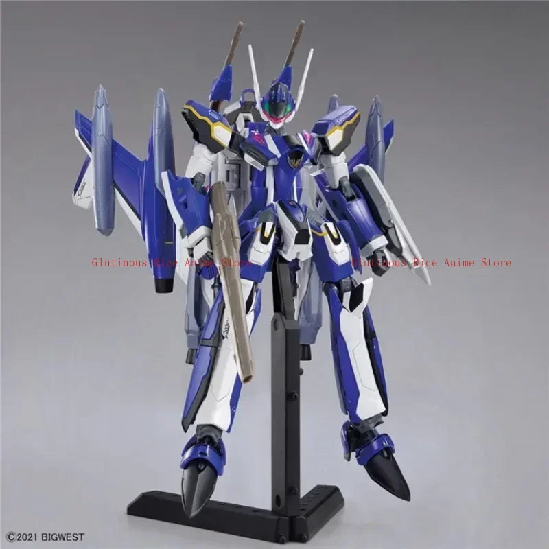 Bandai original anime figure hg 1/100 YF-29 durandal valkyrie complete set action figure toys collectible model for kids present