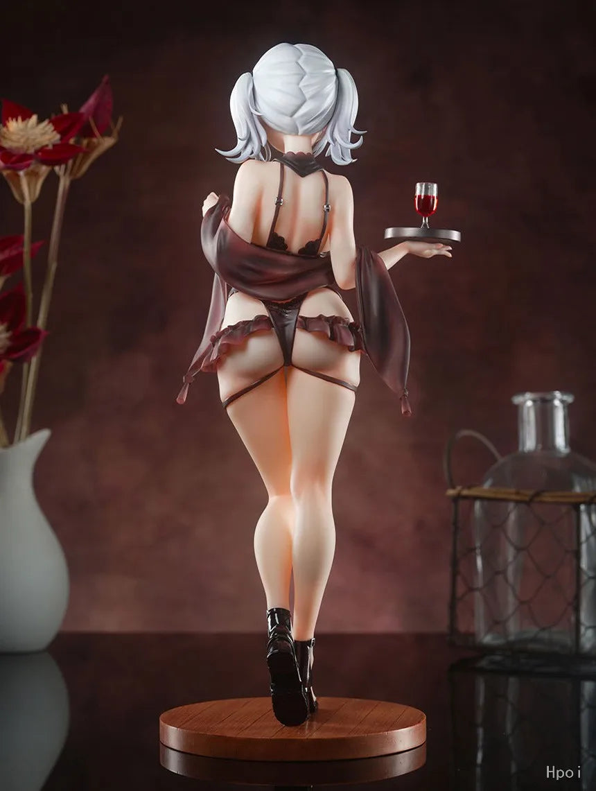 26cm Anime Shiny Series Waitress Cynthia Figure Hentai Adult Toys Female Action Figure Toys Hobbies Girl Sexy Girl Figurine