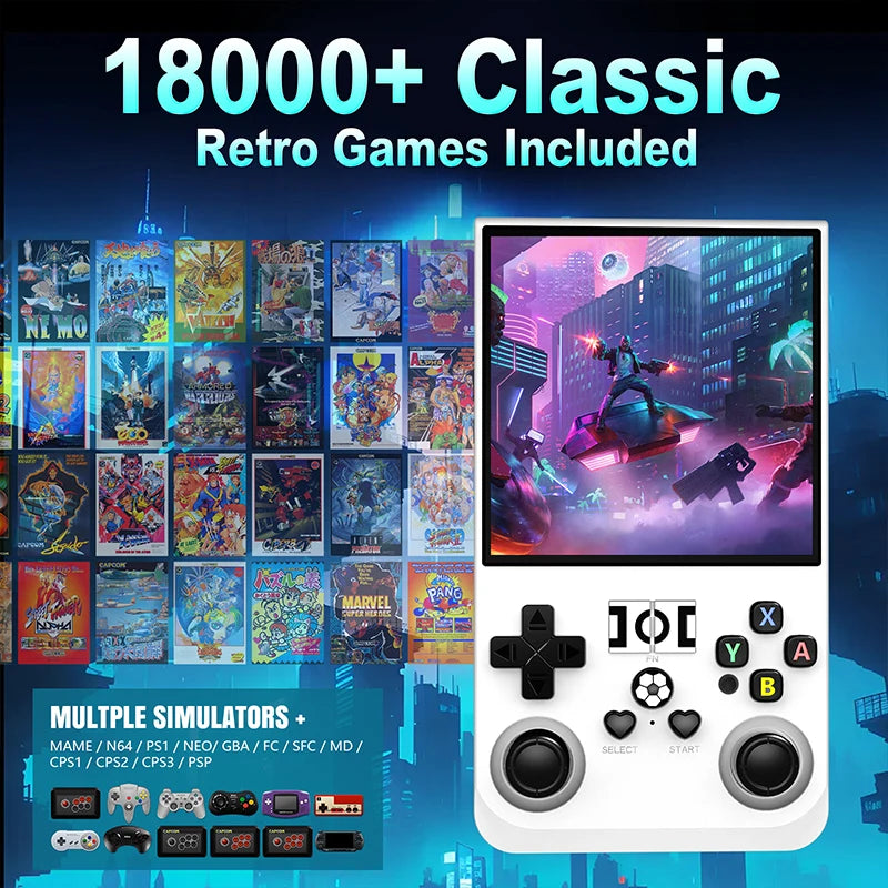 R36Pro Handheld Video Game Console Retro  Linux System 3.5 Inch IPS Screen Open Source  Portable Pocket Video Player 128GB Games