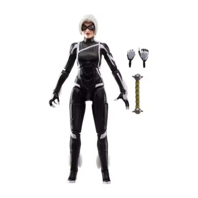 Original Hasbro Marvel Legends Series Gamerverse Spider-Man 2 Felicia Hardy Black Cat Anime Figure Toy Collection Model
