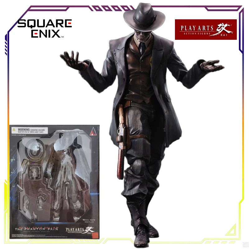 SQUARE ENIX Original PLAY ARTS KAI Metal Gear Solid V: The Phantom Pain Snake & Skull Face Collectible Action Figure Model Toys