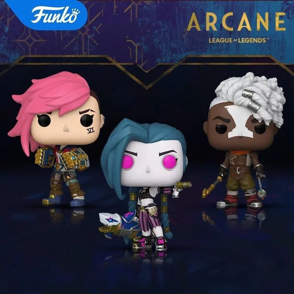Jinx Action Figure Funko Pop League of Legends Series Vi Ekko Silco Figure Model Original Limited Edition Collectible Toy Gifts