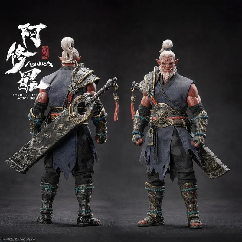 Vtoys Asura Action Figure VSd006 Cloth Gown Original Collection Soldier PVC Model Bamboo Hat Full Set Toy Limited Version Gift