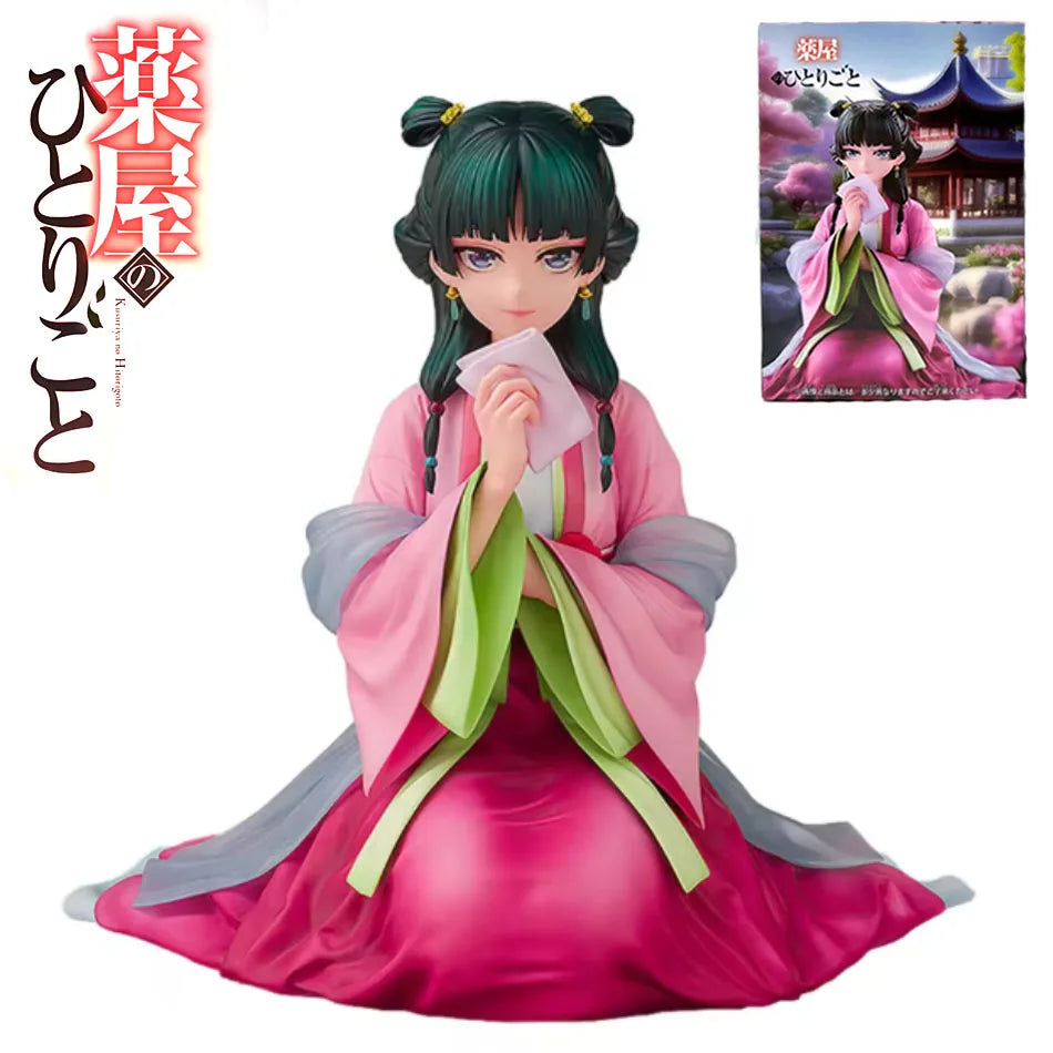 Anime The Apothecary Diaries Figure 13cm Sitting Posture Cat  Action Figural Pvc Model Kawaii Beautiful Girl Doll Christmas Gift