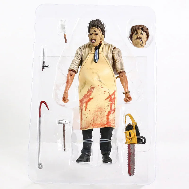 NECA Leatherface PVC Actionfigur Sammlermodell Spielzeug 7" 18cm