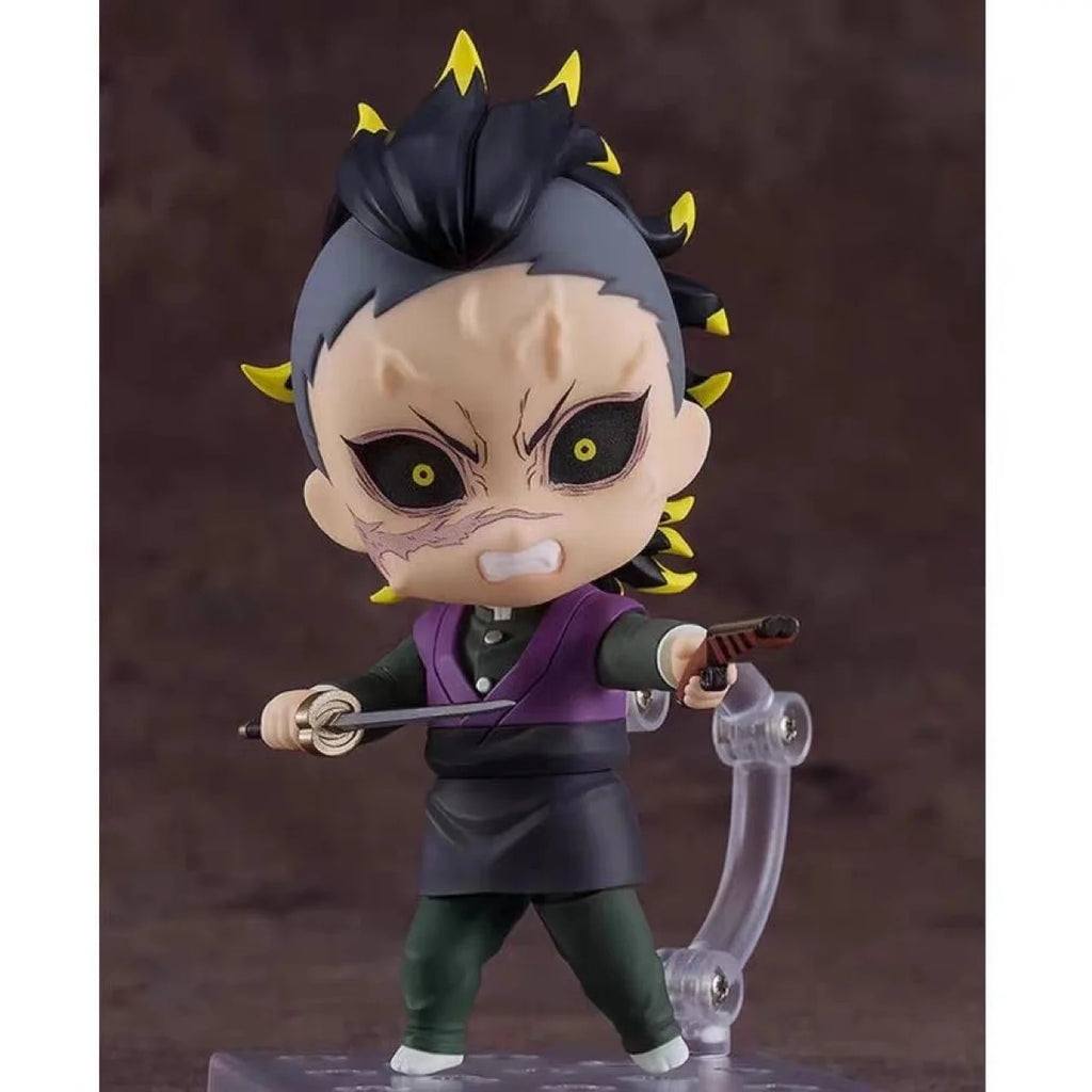 Demon Slayer Shinazugawa Genya Q Edition Action Figure Movable Face Change Clay Man Garage Kit Collectible Toy for Fans