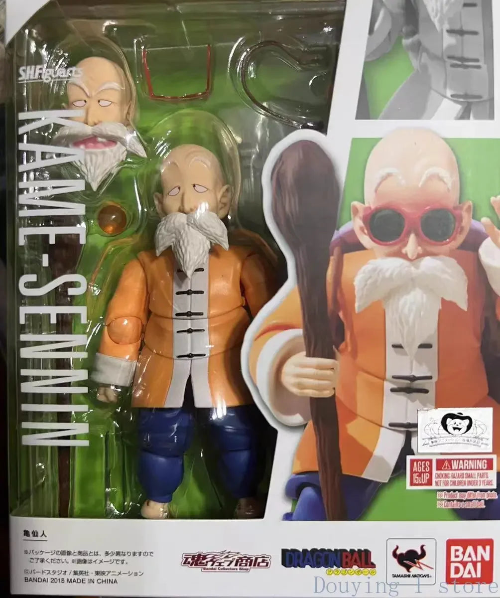 In Stock BANDAI 100% SHF Dragon Ball Kame Sennin Anime Action Collection Figures Model Toys Figura PVC Gift SSWW
