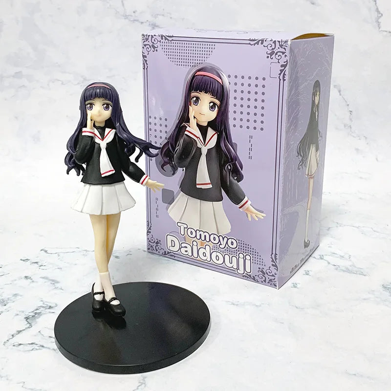 16CM Anime Card Captor Sakura Kinomoto Sakura Figure Pop Up Parade Aciton Figure Daidouji Tomoyo Model Toy Gift Doll PVC
