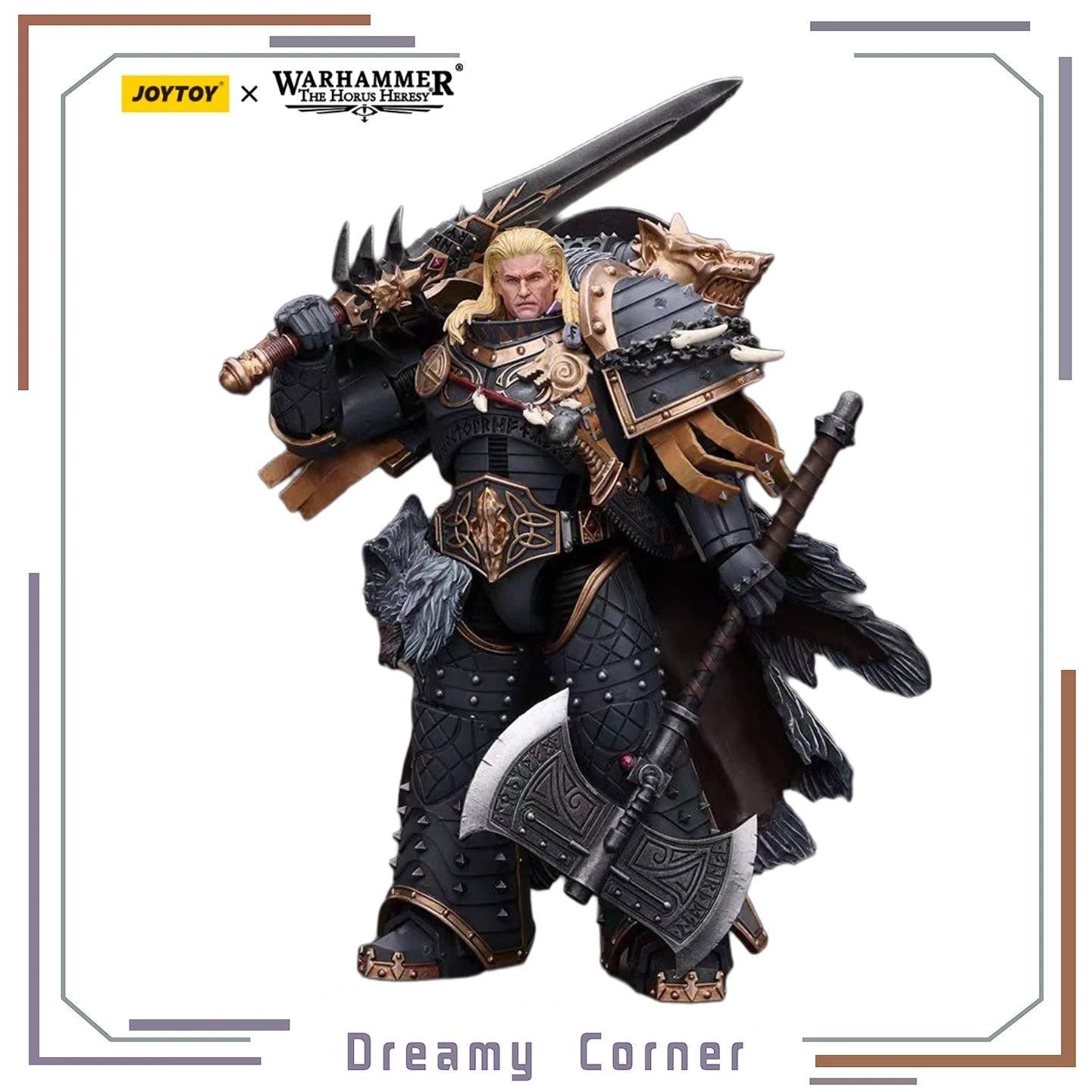 【In Stock】JOYTOY Warhammer 40K Space Wolves Leman Russ Primarch of The Vlth Legion 1/18 Action Figure
