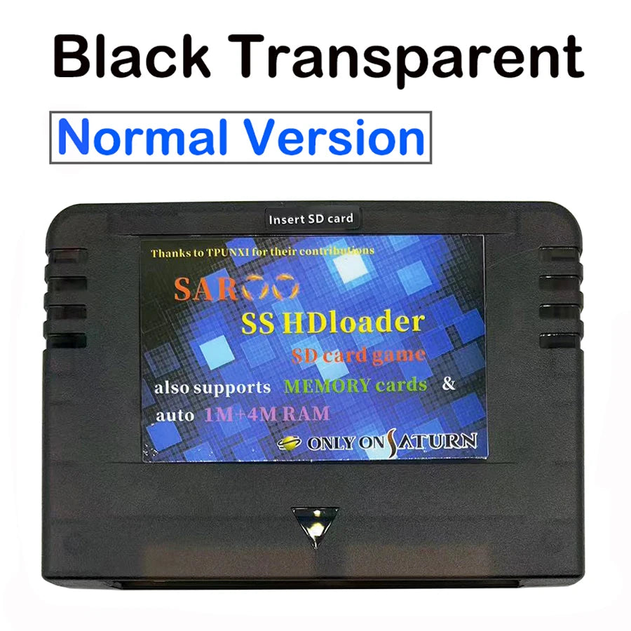 2025 Newest V0.7 SAROO SS HDloader Game Reader Cartridge Card Support SD TF Menory Cards Play Games Without CD for Saturn System