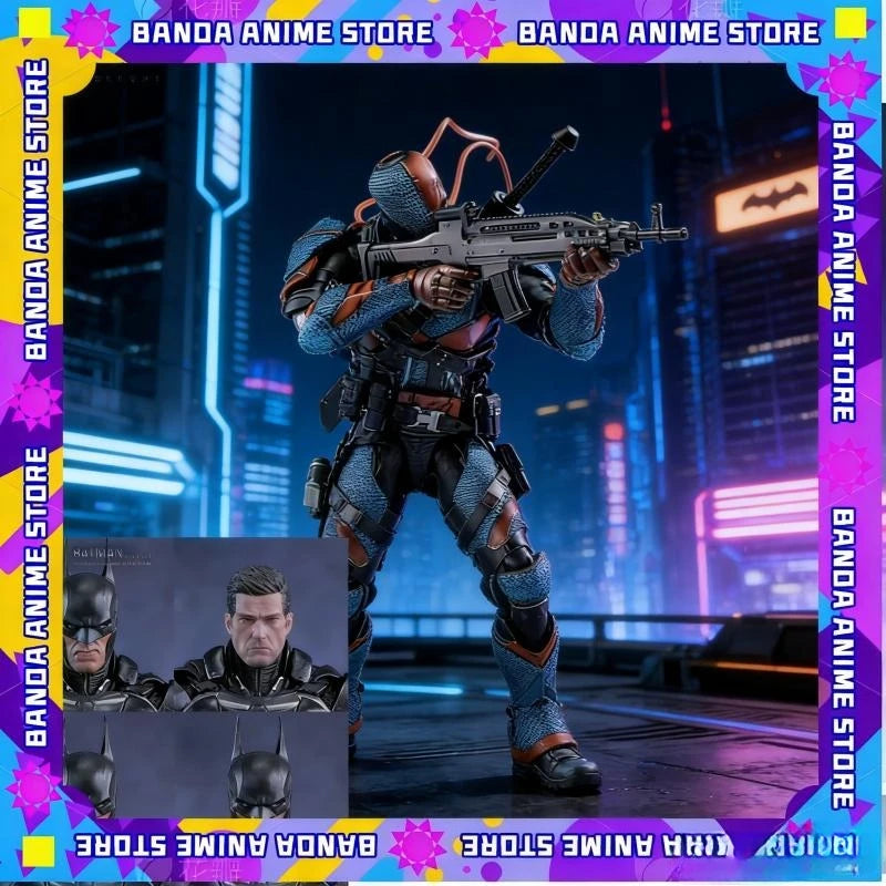 In stock LPZZ  DC Toys 1/12 Arkham Knight Figure Deathstroke and Batman Action Figures Finegures Batman Multiverse Superman Gift