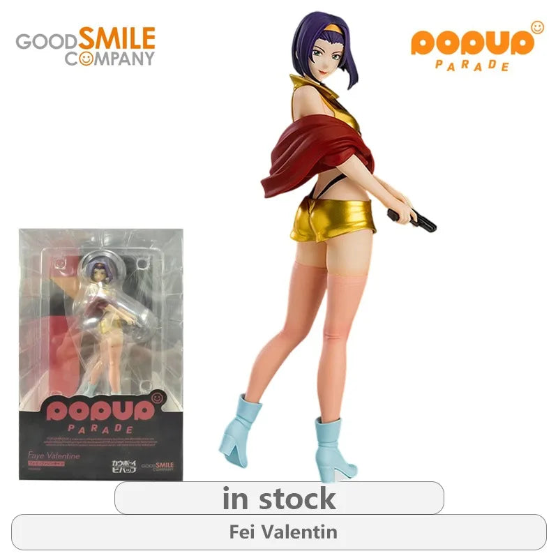 GSC original POP UP PARADE cowboy bebop  Series Spike Spiegel\Ed and Ain\Fei Valentin Anime Not movable Figure statue Model Toys