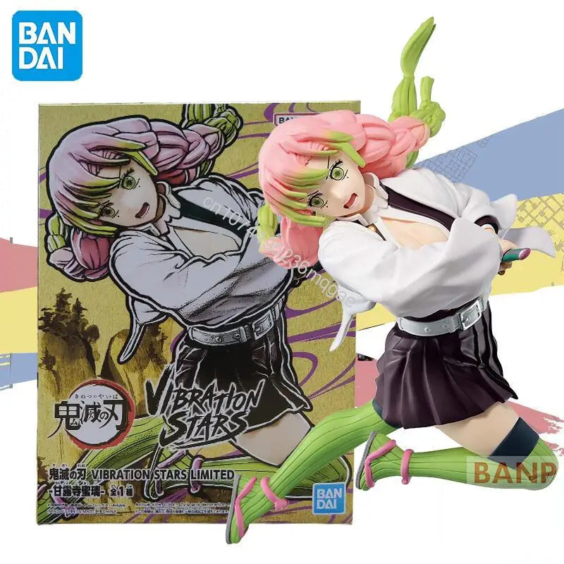 In stock Bandai Original Demon Slayer VIBRATION STARS Kanroji Mitsuri About 12cm high Action Figures Collection Model Toy Gift