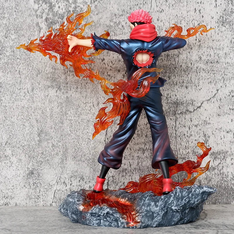 Anime Itadori Yuji Ryomen Sukuna Battle Ver. PVC Action Figure Game Statue Collection Model Kids Toys Doll Gifts 29cm