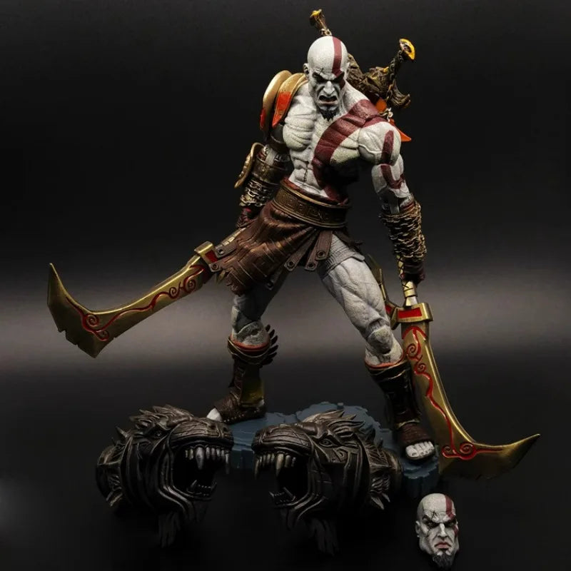 Limited Edition 7-inch Figure Model Kratos and Son, Movable Doll Collection Ornament