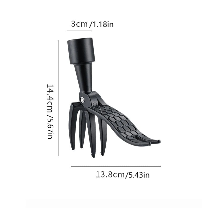 Portable standing weeder, manual weeding/pulling/rooting/garden hand tools, single weeder without pole