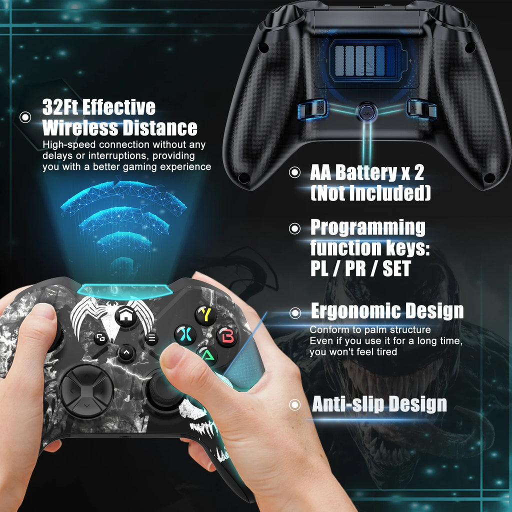 Wifi Wireless Controller For Xbox One Series X/S Pc Gaming Gamepad With 6-Axis Gyro Sensor Dual Vibration Hall Effect Joystick